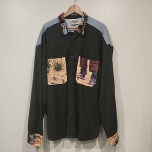 Kiki Layne Men's Cowboy Back Sweater - Western Graphic - one size